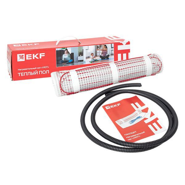 Комплект "Теплый пол" (мат) двухжил. "Уют" 3кв.м 450Вт Proxima EKF nm2-450-3
