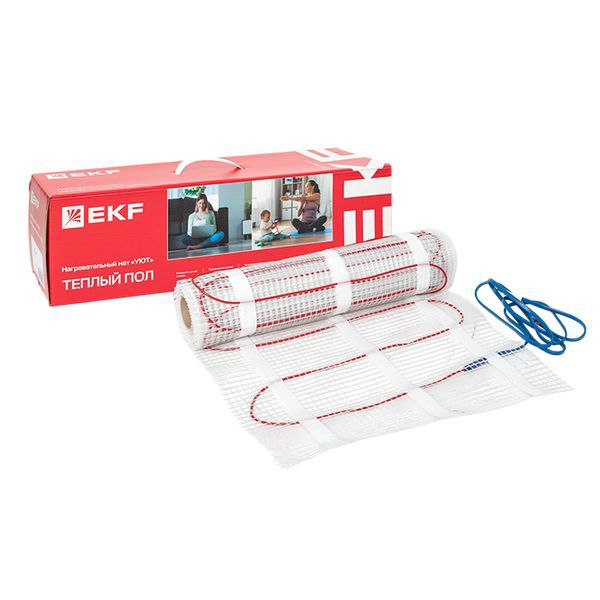 Комплект "Теплый пол" (мат) двухжил. "Уют" 4кв.м 600Вт Proxima EKF nm2-600-4