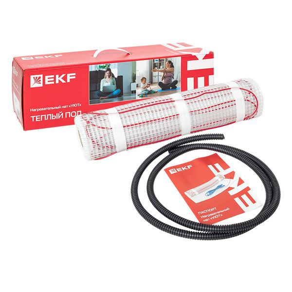 Комплект "Теплый пол" (мат) двухжил. "Уют" 4кв.м 600Вт Proxima EKF nm2-600-4
