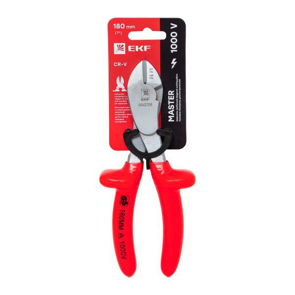Бокорезы силовые 180мм Master 1000В Basic EKF sbo-180-mas-in