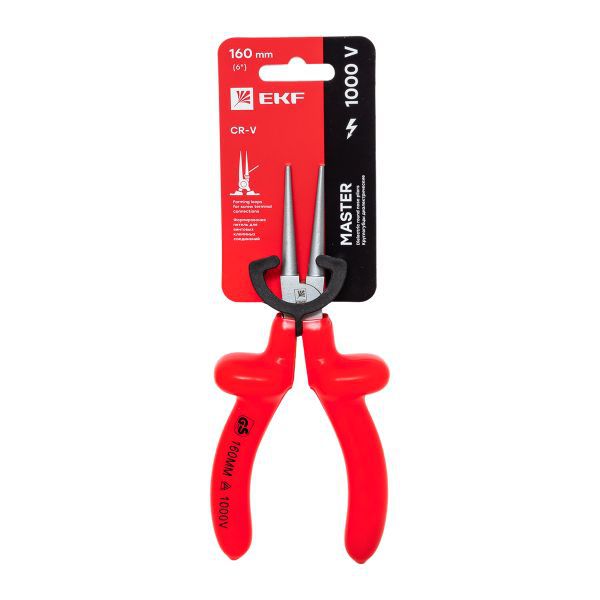 Круглогубцы 160мм Master 1000В Basic EKF kg-160-mas-in