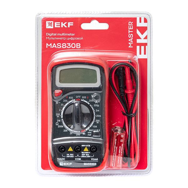 Мультиметр цифровой MAS830B Expert EKF In-180701-pm830B