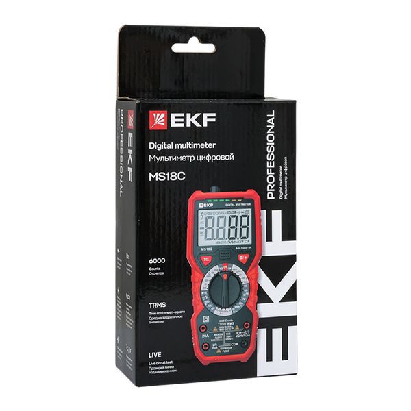 Мультиметр цифровой MS18C Expert EKF In-180701-pm18C