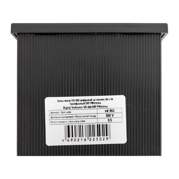 Вольтметр цифровой VD-963 на панель 96х96 трехфазный EKF vd-963