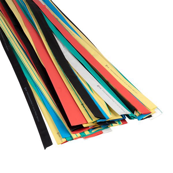 Термоусадочная трубка ТУТ набор разного диаметра 7 цветов по 7 шт длина 1 метр PROxima