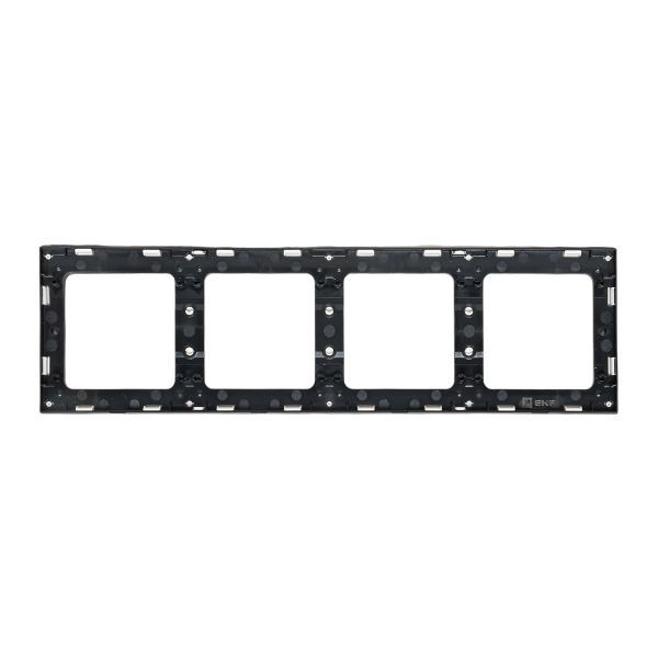 Рамка 4-м Стокгольм бел. с линией цвета черн. PROxima EKF EZM-G-305-20