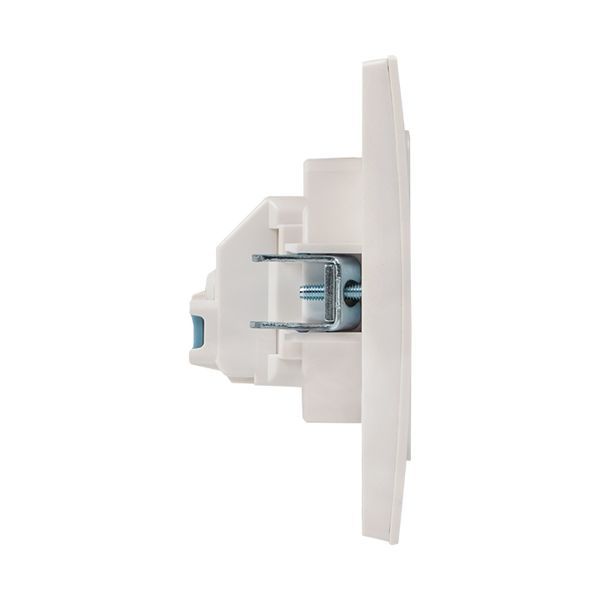 Механизм розетки 1-м СП Стокгольм 10А IP20 без заземл. защ. шторки бел. PROxima EKF EYR10-022-10