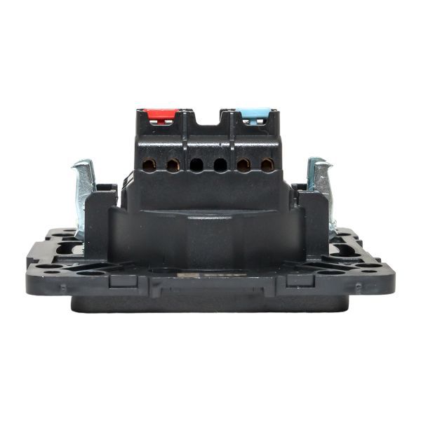 Механизм розетки 1-м СП Стокгольм 10А IP20 без заземл. защ. шторки черн. PROxima EKF EZR10-022-10