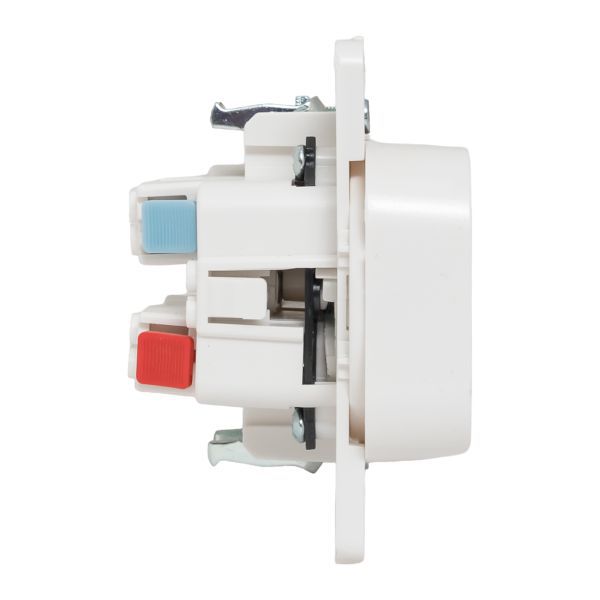 Механизм розетки 2-м СП Стокгольм 10А IP20 без заземл. защ. шторки бел. PROxima EKF EYR10-102-10