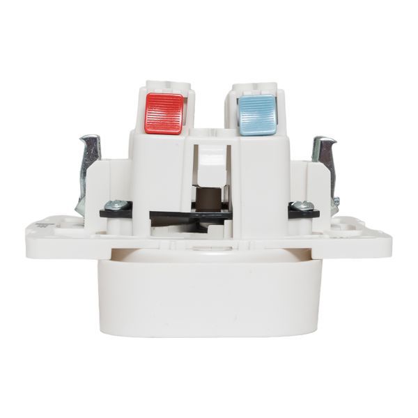 Механизм розетки 2-м СП Стокгольм 10А IP20 без заземл. защ. шторки бел. PROxima EKF EYR10-102-10