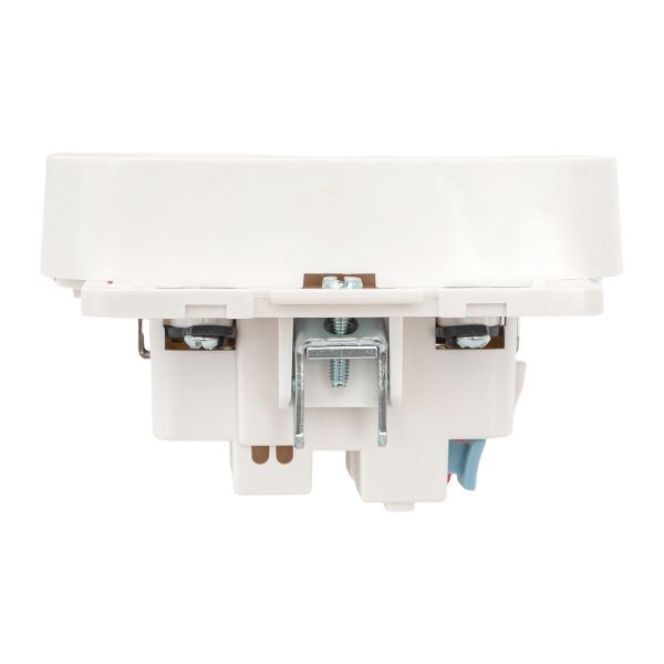 Механизм розетки 2-м СП Стокгольм 16А IP20 с заземл. защ. шторки бел. PROxima EKF EYR16-128-10