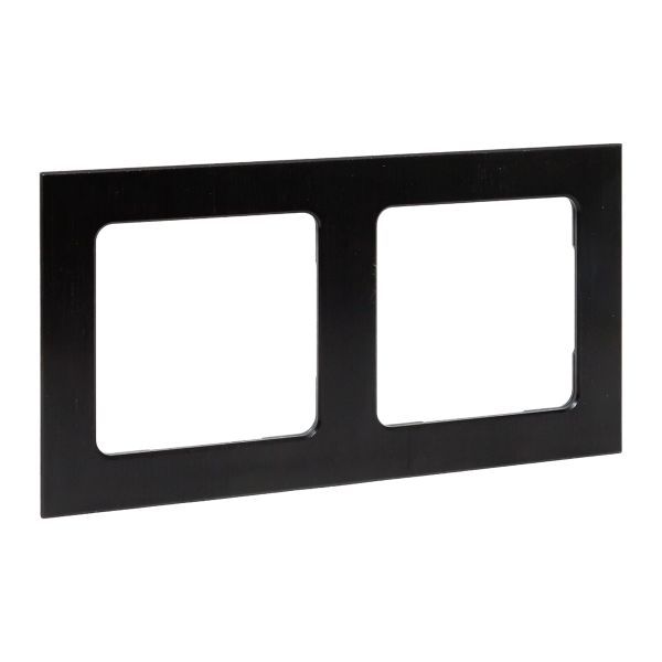 Рамка 2-м Стокгольм металл. черн. PROxima EKF EZM-G-303-10