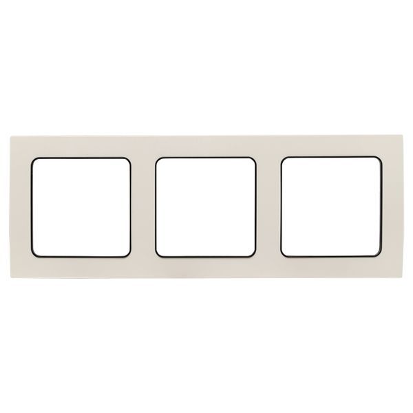 Рамка 3-м Стокгольм бел. с линией цвета черн. PROxima EKF EZM-G-304-20