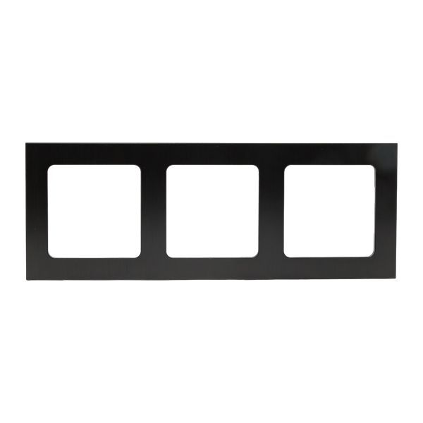 Рамка 3-м Стокгольм металл. черн. PROxima EKF EZM-G-304-10