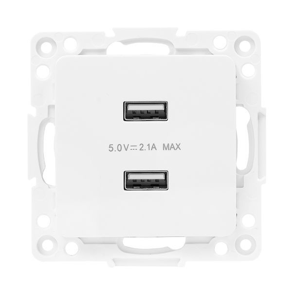 Механизм розетки USB 2-м Стокгольм 2.1А бел. PROxima EKF EYR16-028-10-2USB