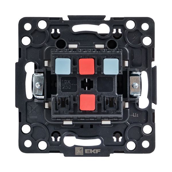 Механизм выключателя 2-кл. Стокгольм 10А черн. PROxima EKF EZV10-023-10