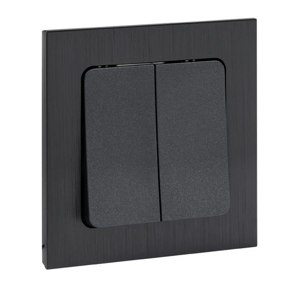 Механизм выключателя 2-кл. Стокгольм 10А черн. PROxima EKF EZV10-023-10