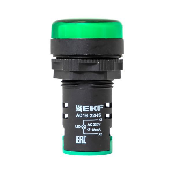 Матрица светодиодная AD16-22HS зел. EKF ledm-ad16-g
