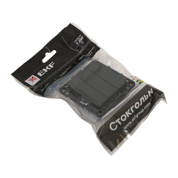 Механизм выключателя 3-кл.Стокгольм 10А черн. PROxima EKF EZV10-024-10