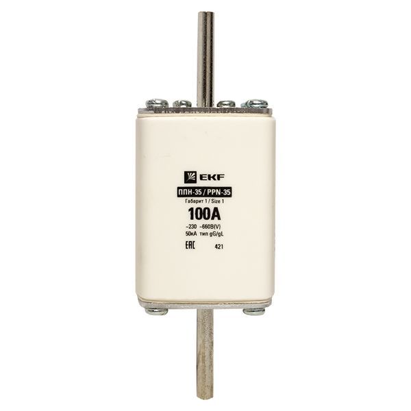 Вставка плавкая ППН-35 250/100А габарит NT1 EKF fus-35/250/100
