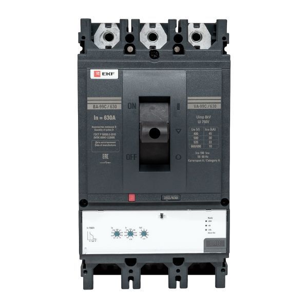Выключатель автоматический 3п 630/630А 45кА ВА-99C Compact NS PROxima EKF mccb99C-630-630