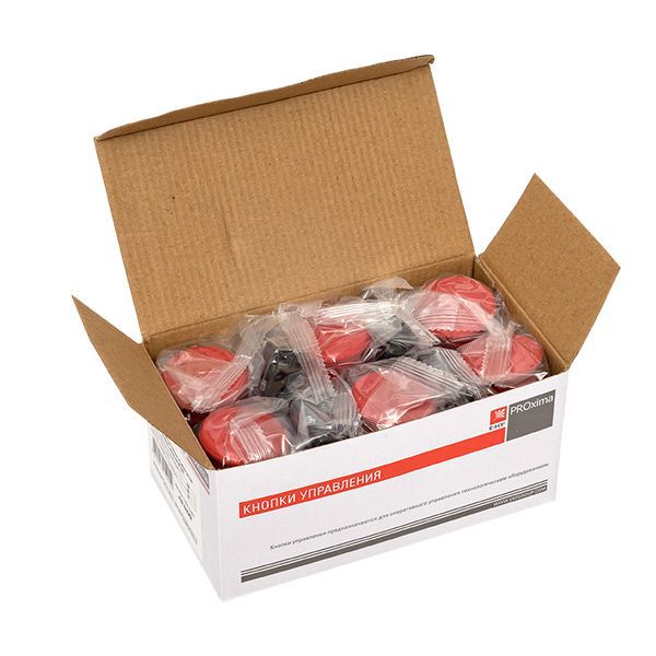 Кнопка BS542 гриб кр. поворот. (1з+1р) EKF xb2-bs542