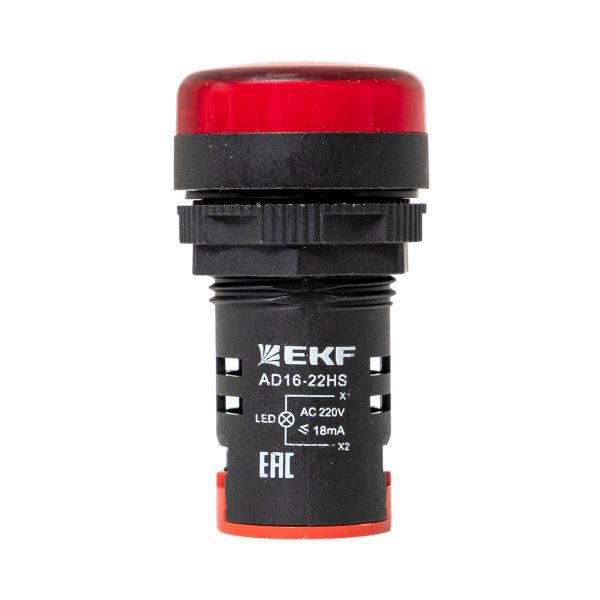 Матрица светодиодная AD16-22HS крас. EKF ledm-ad16-r