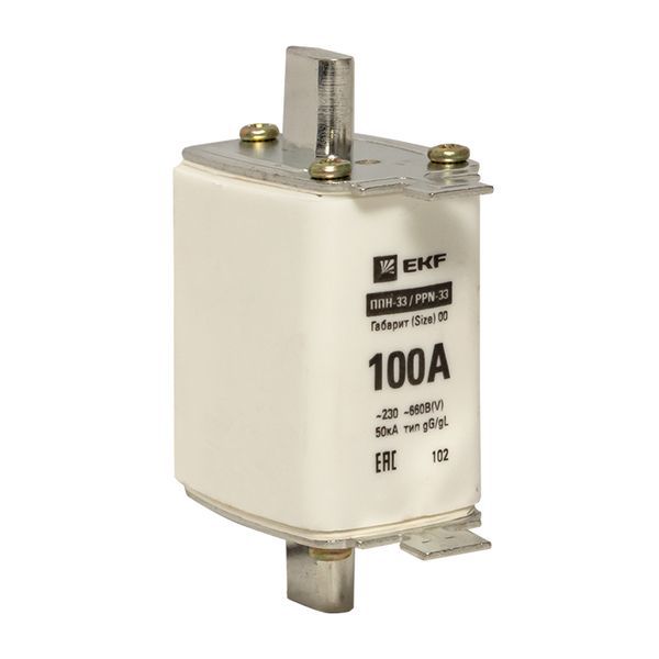 Вставка плавкая ППН-33 160/100А габарит 00 EKF fus-33/160/100 Вставка плавкая ППН-33 160/100А габарит 00 EKF fus-33/160/100