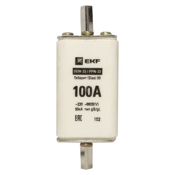 Вставка плавкая ППН-33 160/100А габарит 00 EKF fus-33/160/100