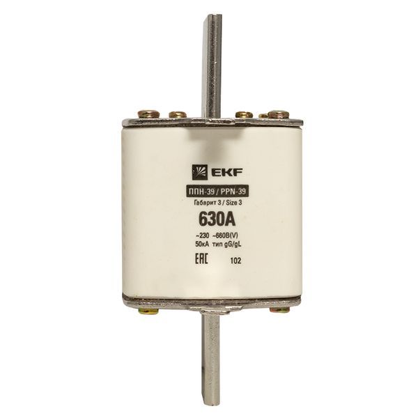 Вставка плавкая ППН-39 630/630А габарит 3 EKF fus-39/630