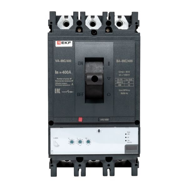 Выключатель автоматический 3п 400/400А 45кА ВА-99C Compact NS PROxima EKF mccb99C-400-400