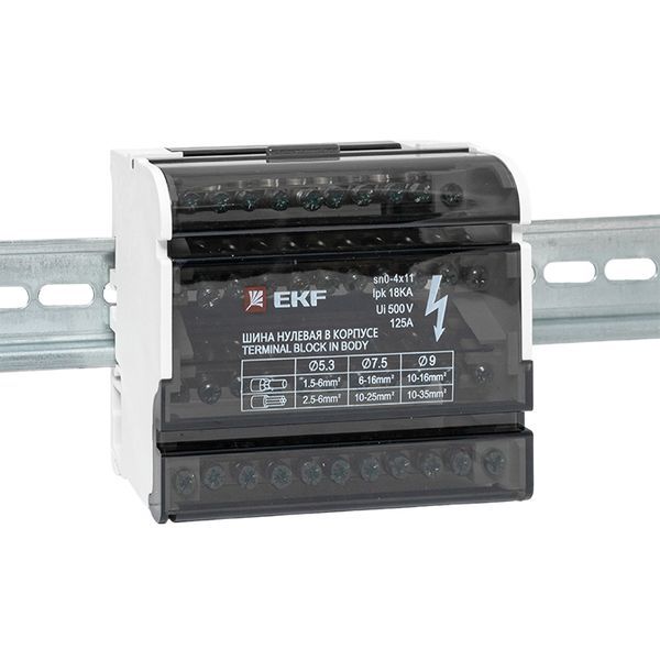 Шина нулевая в корпусе 4х11 EKF sn0-4x11