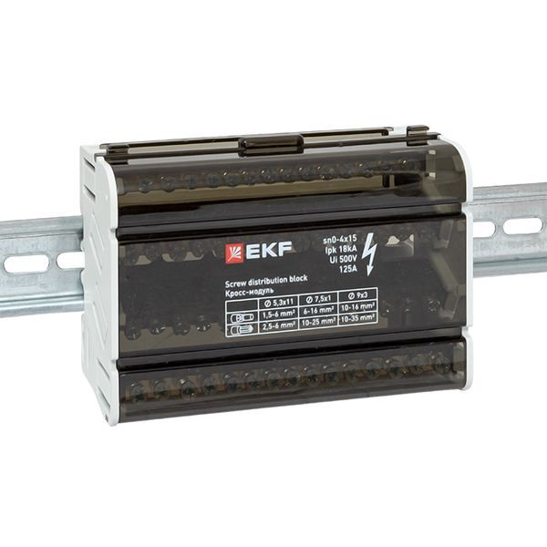 Шина нулевая в корпусе 4х15 EKF sn0-4x15