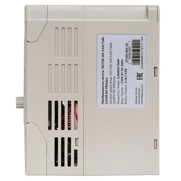 Преобразователь частоты 0.4/0.75кВт 1х230В VECTOR-100 (VT100-0R4-1B)