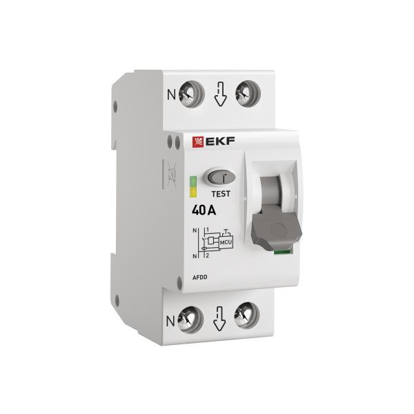 Устройство защиты от дугового пробоя (УЗДП) 2P 40А EKF PROxima (afdd-2-40-pro)