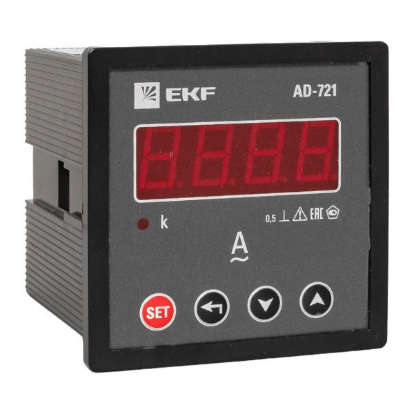 Амперметр ad-721 цифровой на панель 72х72 однофазный EKF PROxima (ad-721)