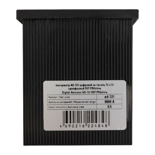 Амперметр ad-721 цифровой на панель 72х72 однофазный EKF PROxima (ad-721)