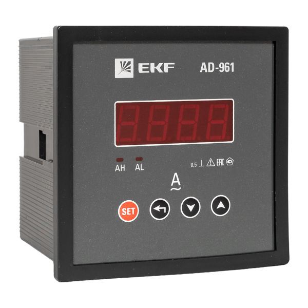 Амперметр AD-961 цифровой на панель 96х96 однофаз ный PROxima (ad-961)