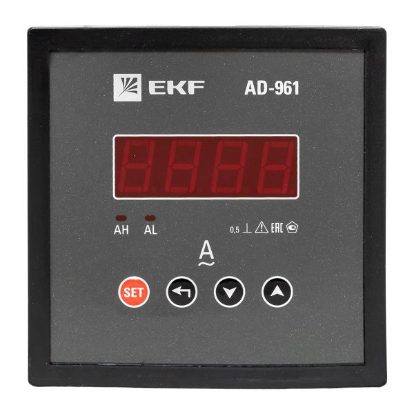 Амперметр AD-961 цифровой на панель 96х96 однофаз ный PROxima (ad-961)