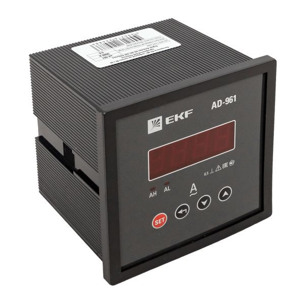 Амперметр AD-961 цифровой на панель 96х96 однофаз ный PROxima (ad-961)