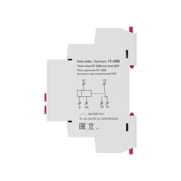 Реле времени RT-SBB (импульс при включении) EKF PROxima (RT-SBB)
