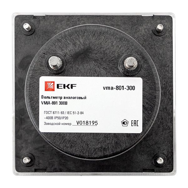 Вольтметр VM-A801 аналоговый на панель 80х80 (круглый вырез) 300В прямое подключение (vma-801-300)