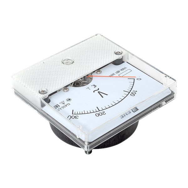 Вольтметр VM-A801 аналоговый на панель 80х80 (круглый вырез) 300В прямое подключение (vma-801-300)