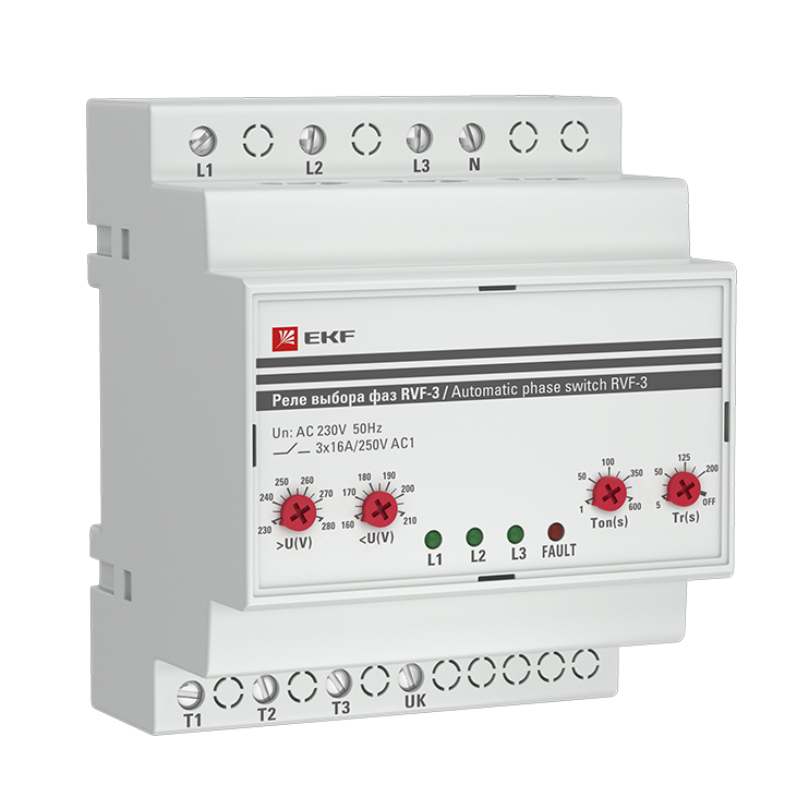 Реле выбора фаз РВФ-3 EKF PROxima (RVF-3)