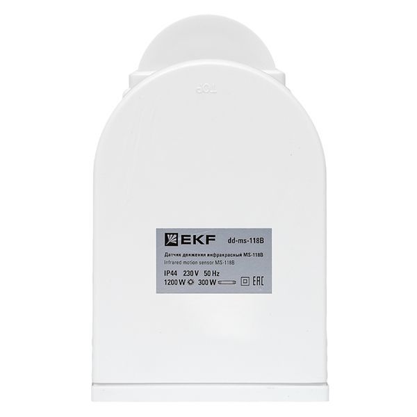 Датчик движения ИК настенный 1200Вт 180гр. до 12м IP44 MS-118B PROxima (dd-ms-118B)