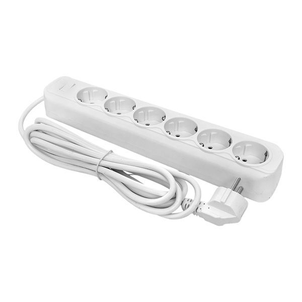 Фильтр сетевой 6x3м 16А/3.2кВт с выключателем с заземлением ПВС 3х1.0 Блокбастер XL PROxima (UFA16-310-6-03)