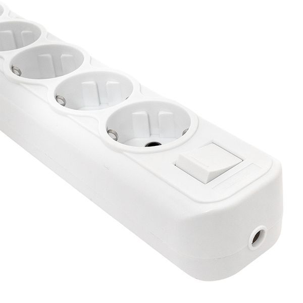 Колодка 6 гнездс заземлением с выключателем 16А Эксперт (AKB16-6i)