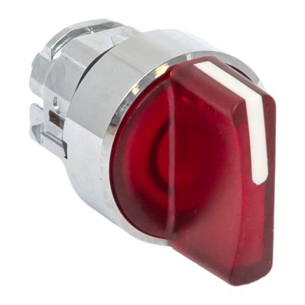 Механизм переключателя исполнительный ХB4 красный на 3 положения возвратный без фиксации с подсветкой с короткой ручкой PROxima (XB4BD3L-R)