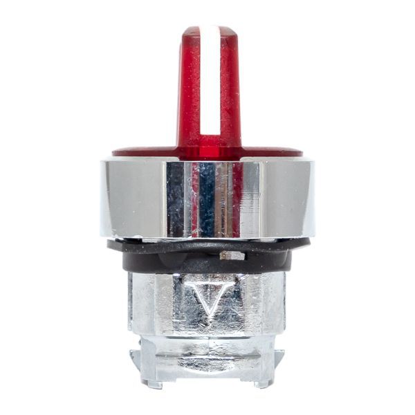 Механизм переключателя исполнительный ХB4 красный на 3 положения возвратный без фиксации с подсветкой с короткой ручкой PROxima (XB4BD3L-R)