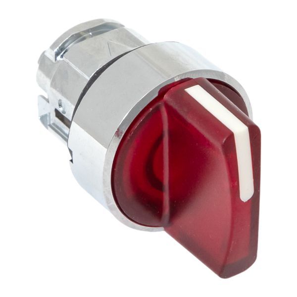 Механизм переключателя исполнительный ХB4 красный на 3 положения возвратный без фиксации с подсветкой с короткой ручкой PROxima (XB4BD3L-R)